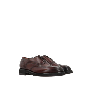 Smooth Leather Oxford Shoes-SANTONI-JOHN JULIA