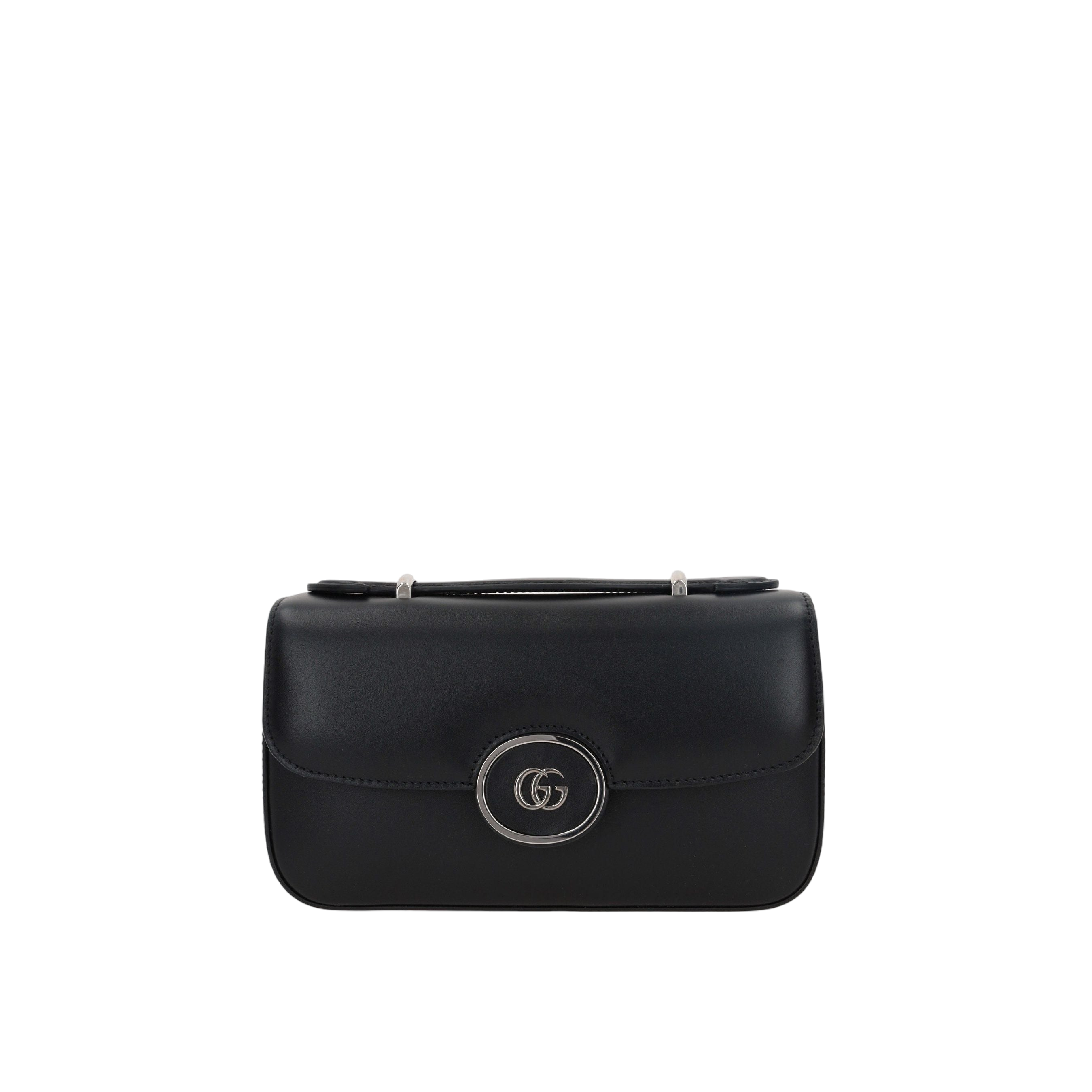 Smooth Leather Petite GG Mini Shoulder Bag-GUCCI-JOHN JULIA