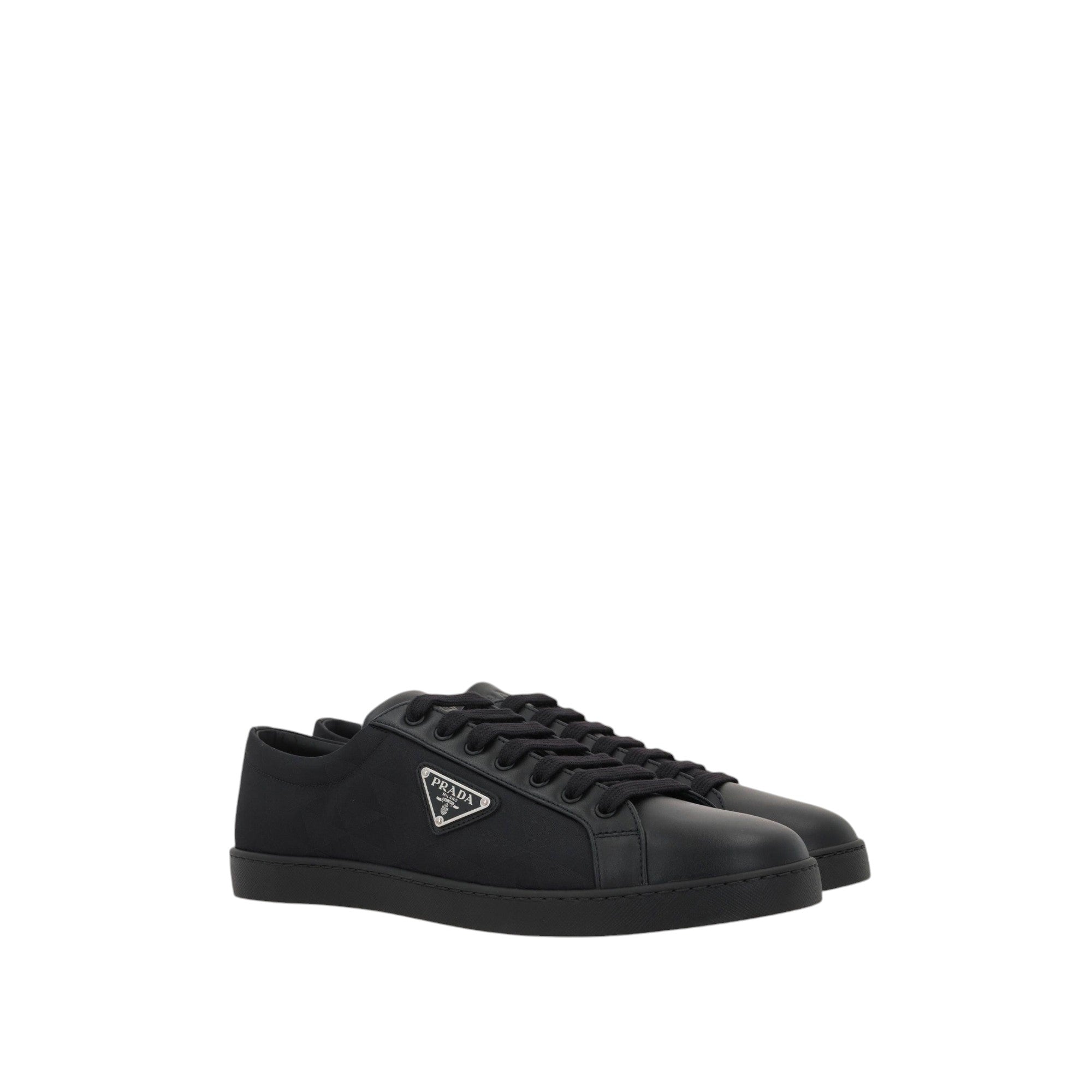 Smooth Leather Re-nylon Sneakers-PRADA-JOHN JULIA