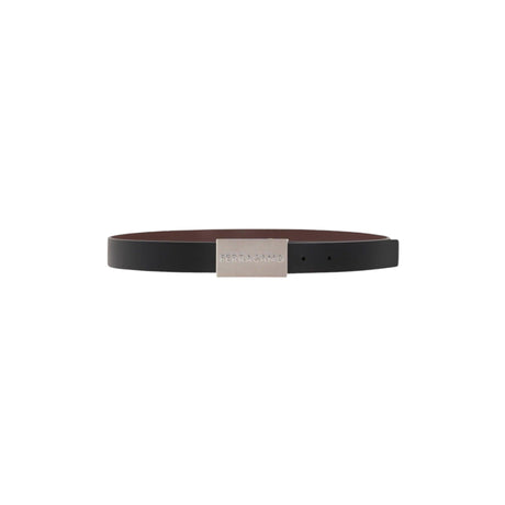 Smooth Leather Reversible Belt-FERRAGAMO-JOHN JULIA