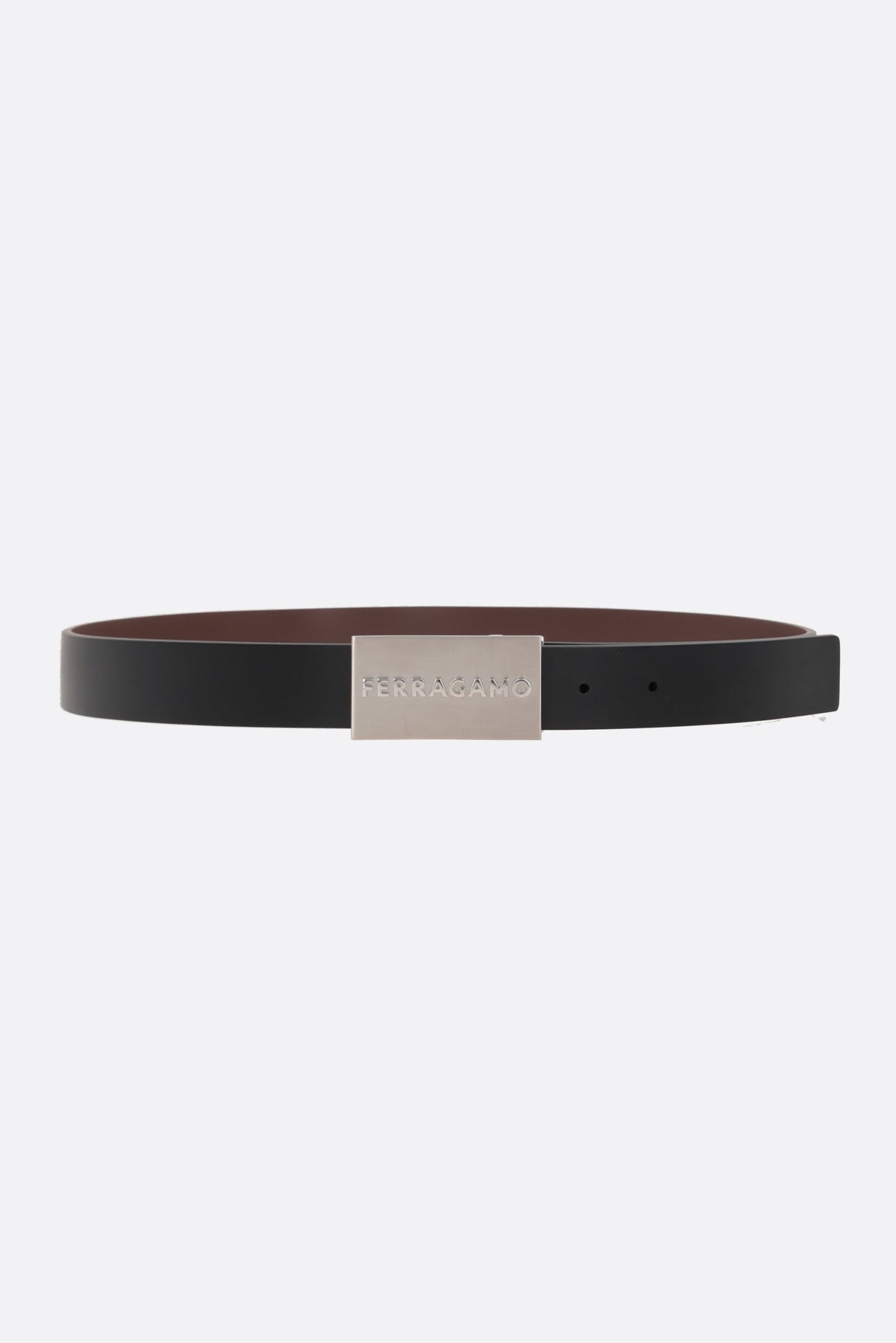 Smooth Leather Reversible Belt-FERRAGAMO-JOHN JULIA