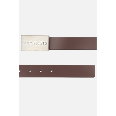 Smooth Leather Reversible Belt-FERRAGAMO-JOHN JULIA