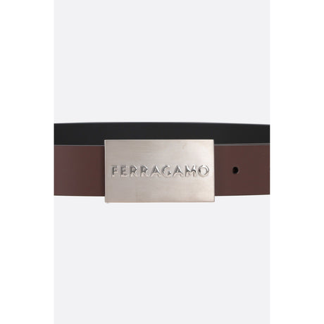 Smooth Leather Reversible Belt-FERRAGAMO-JOHN JULIA