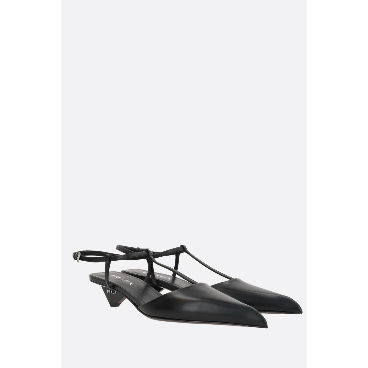 Smooth Leather Slingbacks-PRADA-JOHN JULIA