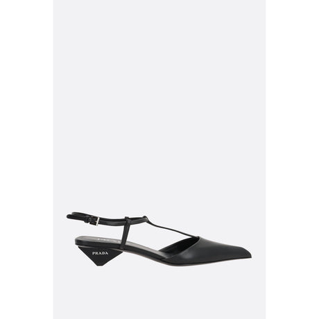 Smooth Leather Slingbacks-PRADA-JOHN JULIA