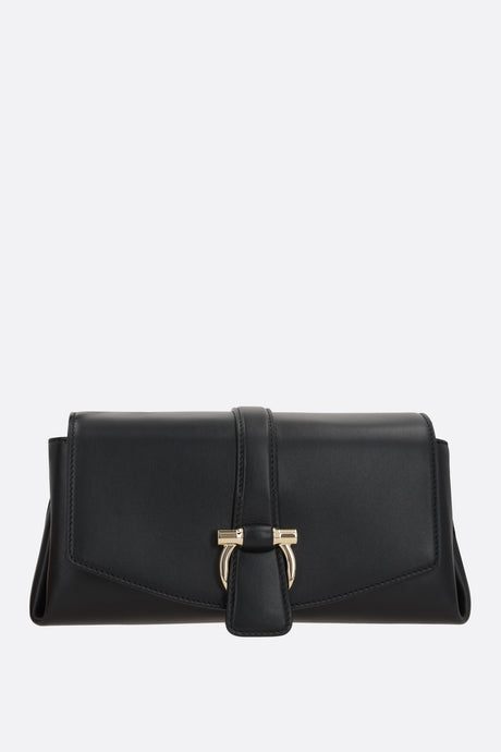 FERRAGAMO-Smooth Leather Small Shoulder Bag-JOHN JULIA