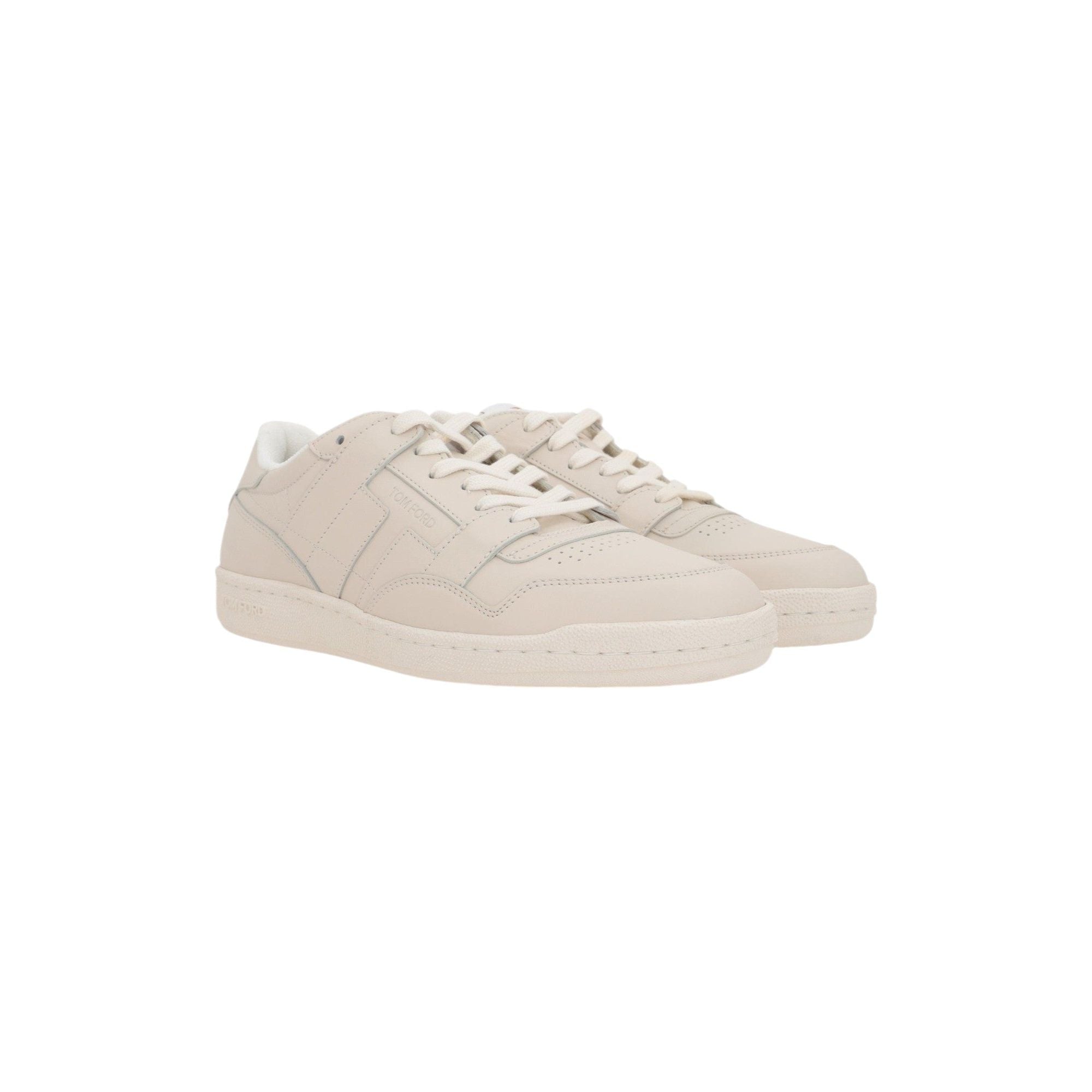 Smooth Leather Sneakers-TOM FORD-JOHN JULIA