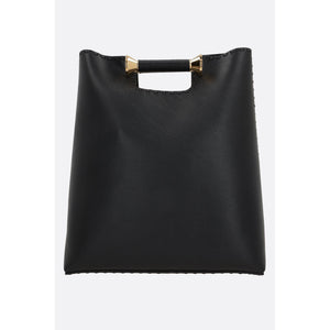 Smooth Leather Tote Bag-ALAÏA-JOHN JULIA