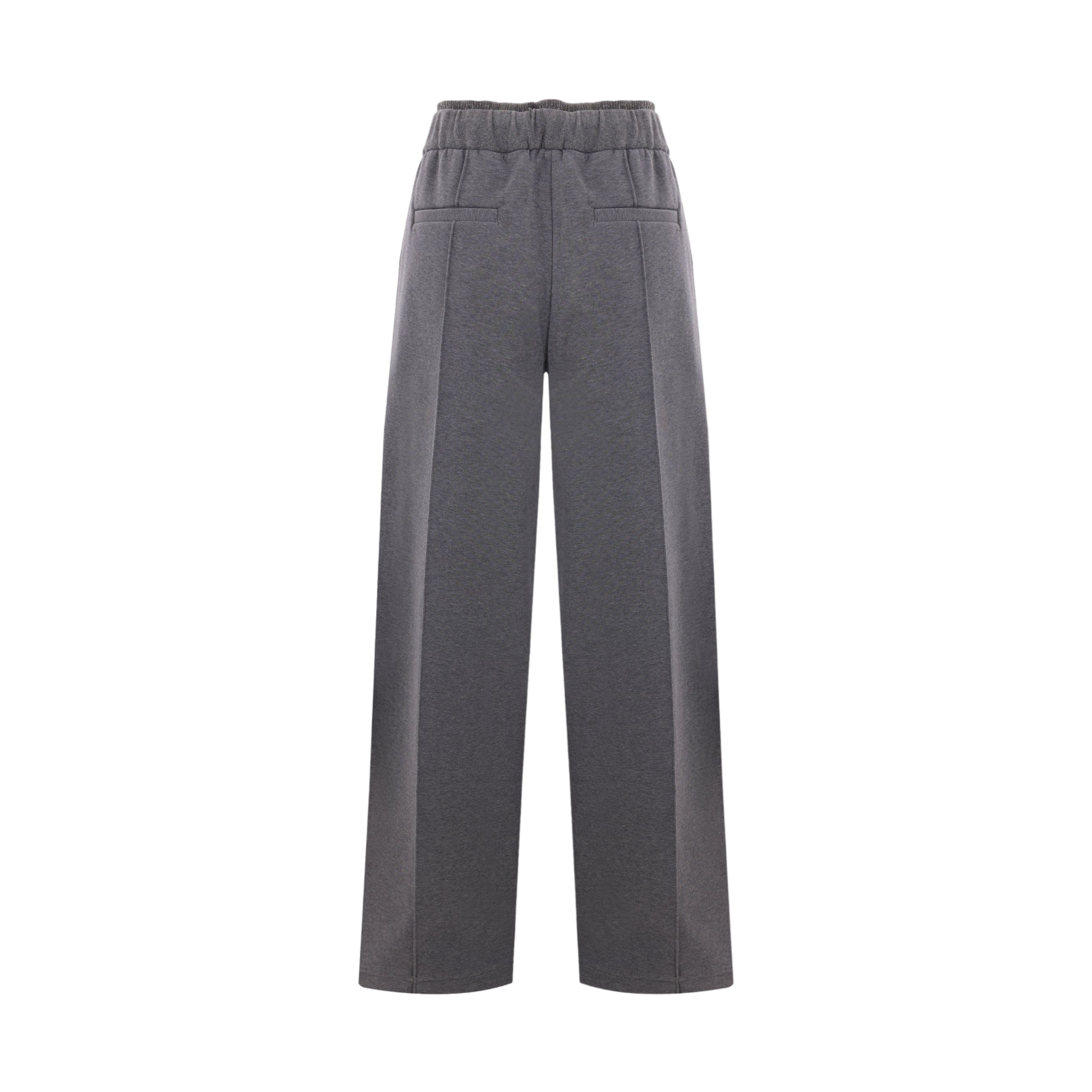 Smooth Terry Baggy Trousers-BRUNELLO CUCINELLI-JOHN JULIA