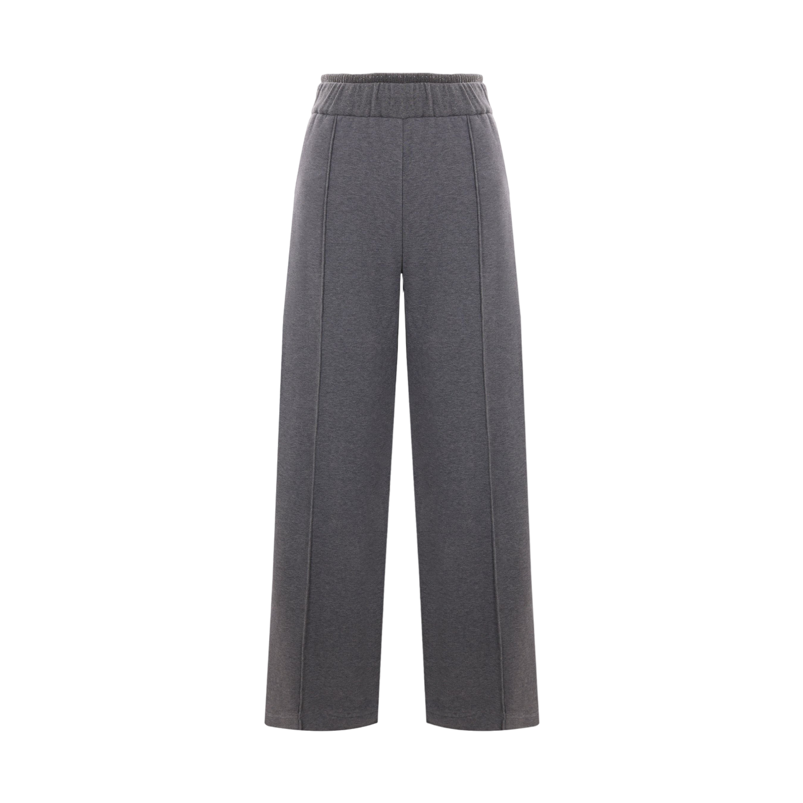 Smooth Terry Baggy Trousers-BRUNELLO CUCINELLI-JOHN JULIA