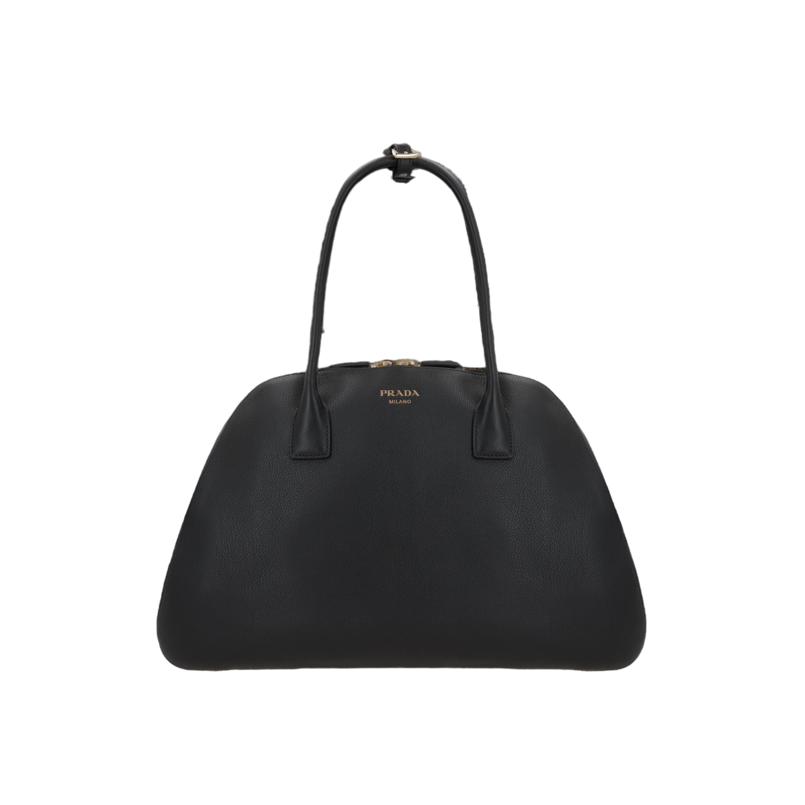 Soft Grain Leather Medium Shopping Bag-PRADA-JOHN JULIA