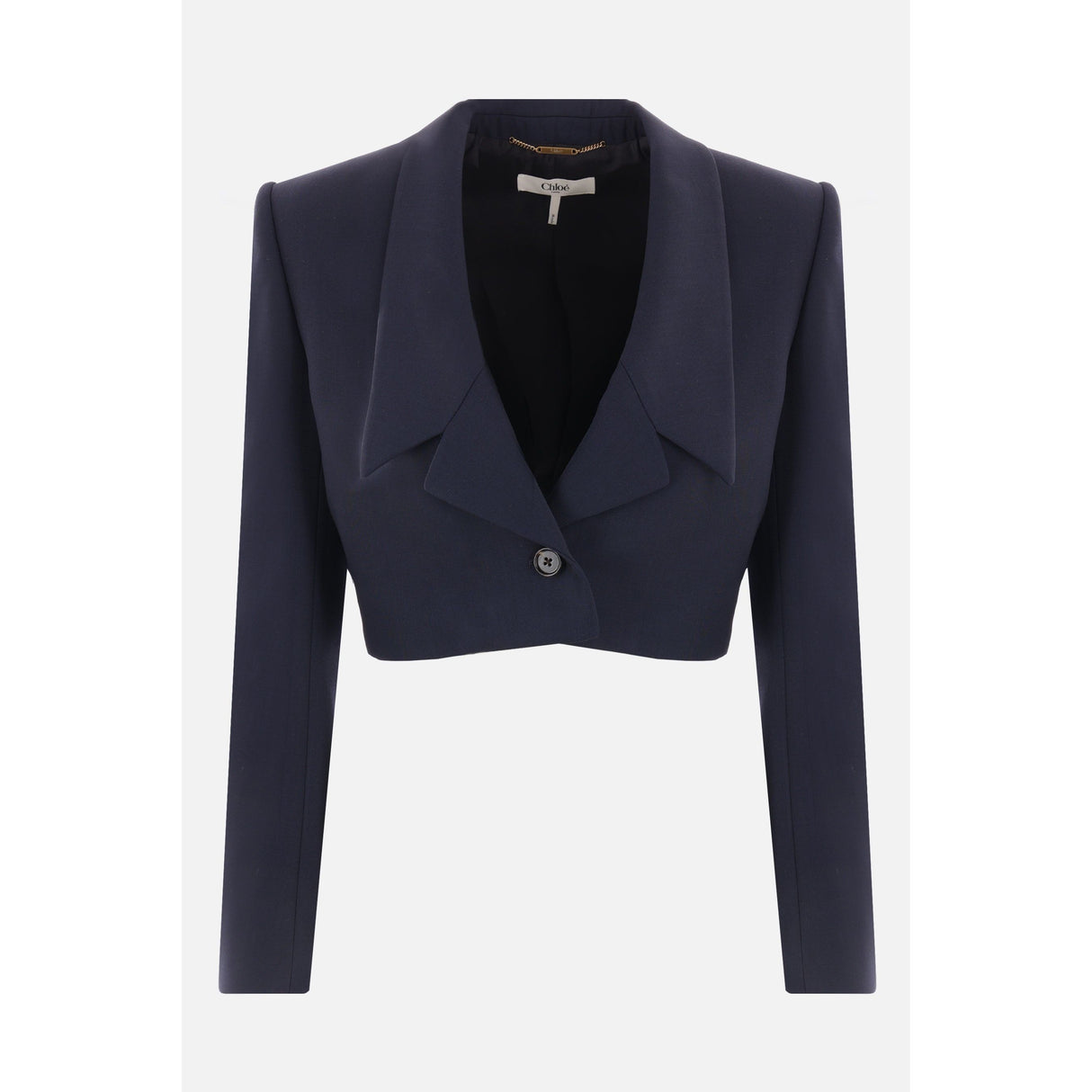 Spencer Wool Cropped Jacket-CHLOÉ-JOHN JULIA