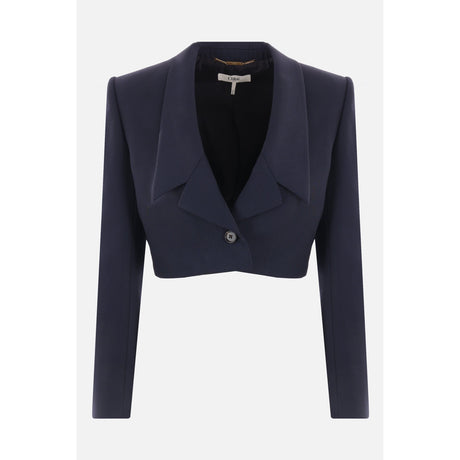 Spencer Wool Cropped Jacket-CHLOÉ-JOHN JULIA