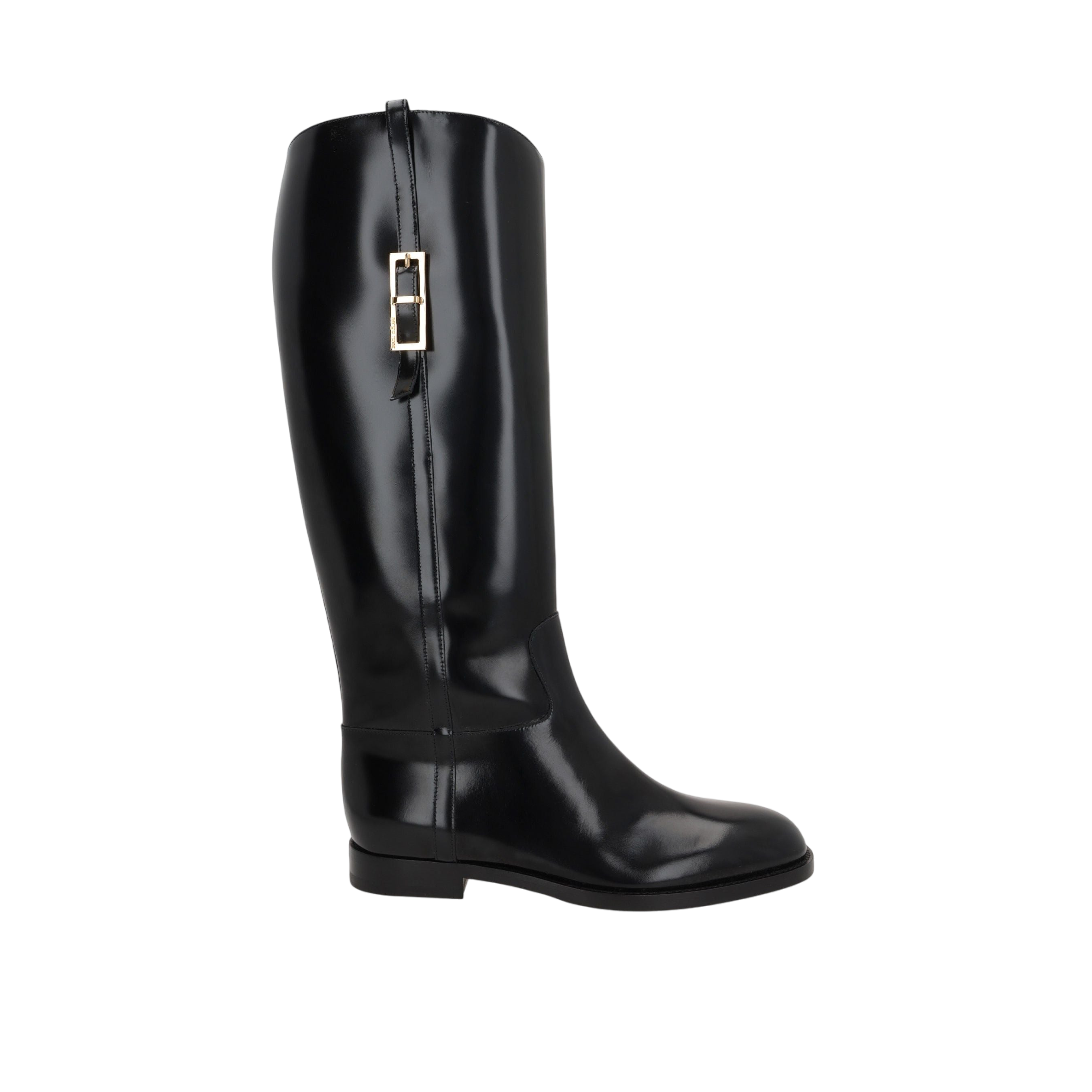 SR Nora Brushed Leather Boots-SERGIO ROSSI-JOHN JULIA