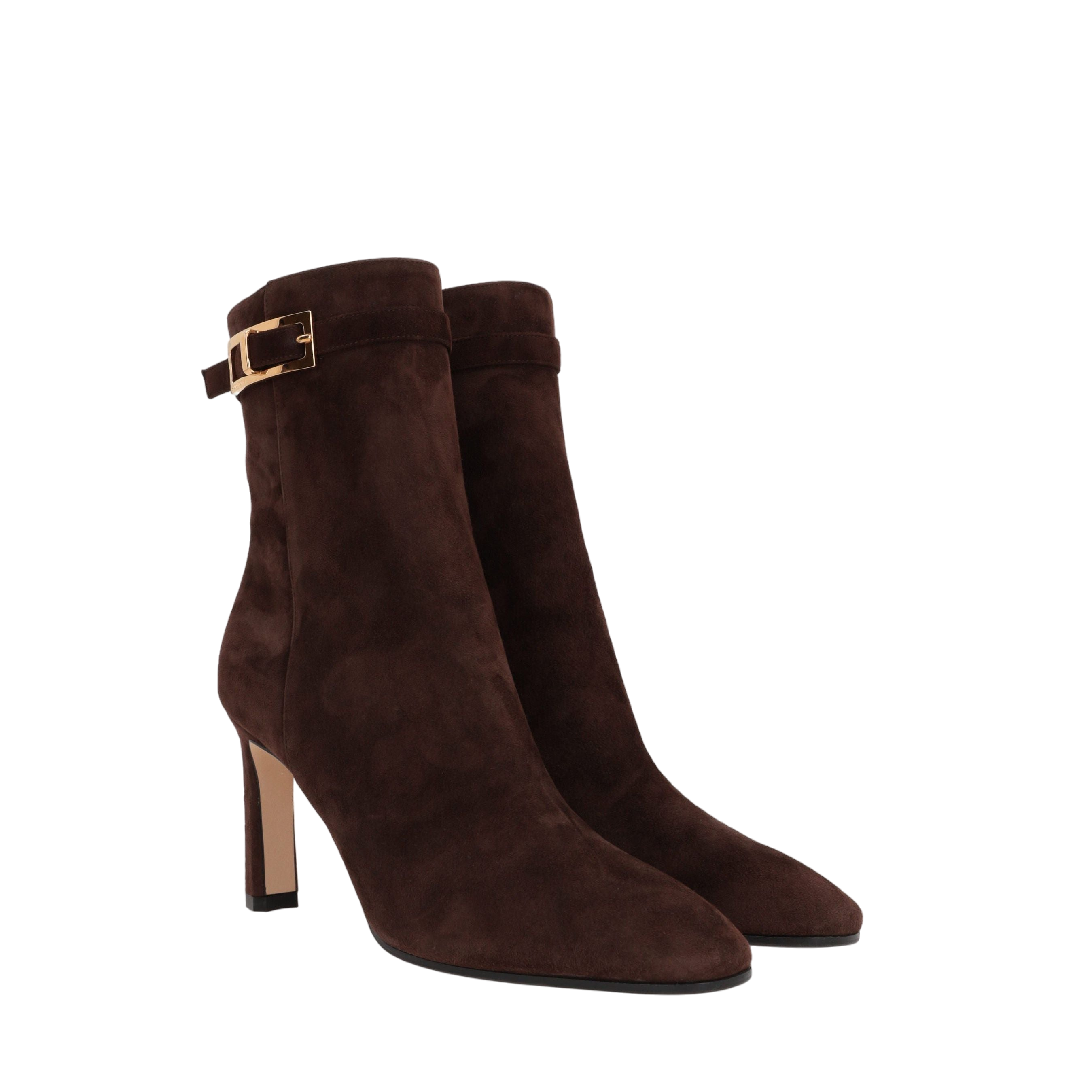 SR Nora Suede Ankle Boots-SERGIO ROSSI-JOHN JULIA