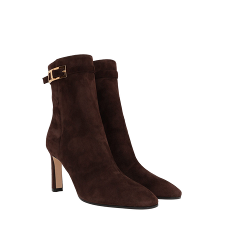 SR Nora Suede Ankle Boots-SERGIO ROSSI-JOHN JULIA