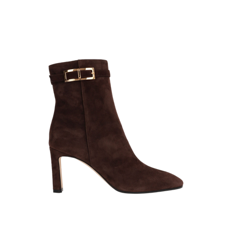 SR Nora Suede Ankle Boots-SERGIO ROSSI-JOHN JULIA