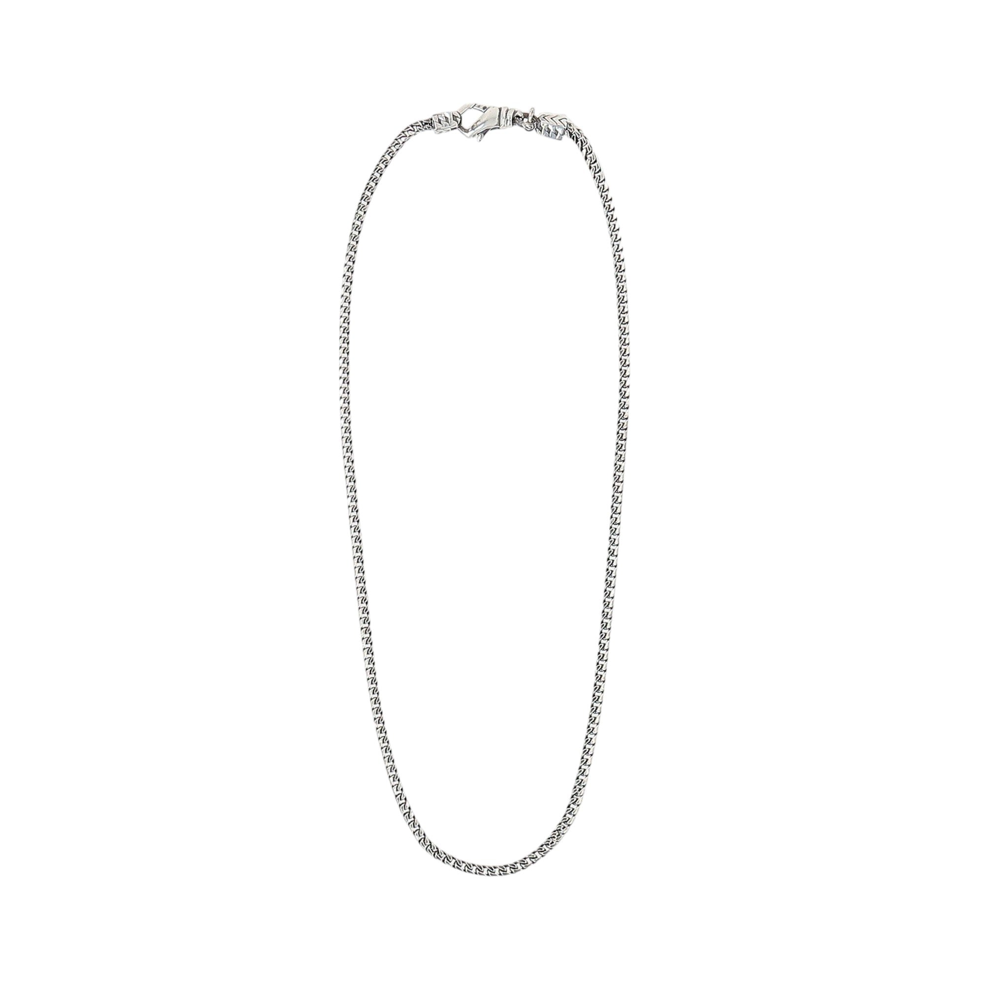 Sterling Silver Box Chain Necklace-EMANUELE BICOCCHI-JOHN JULIA