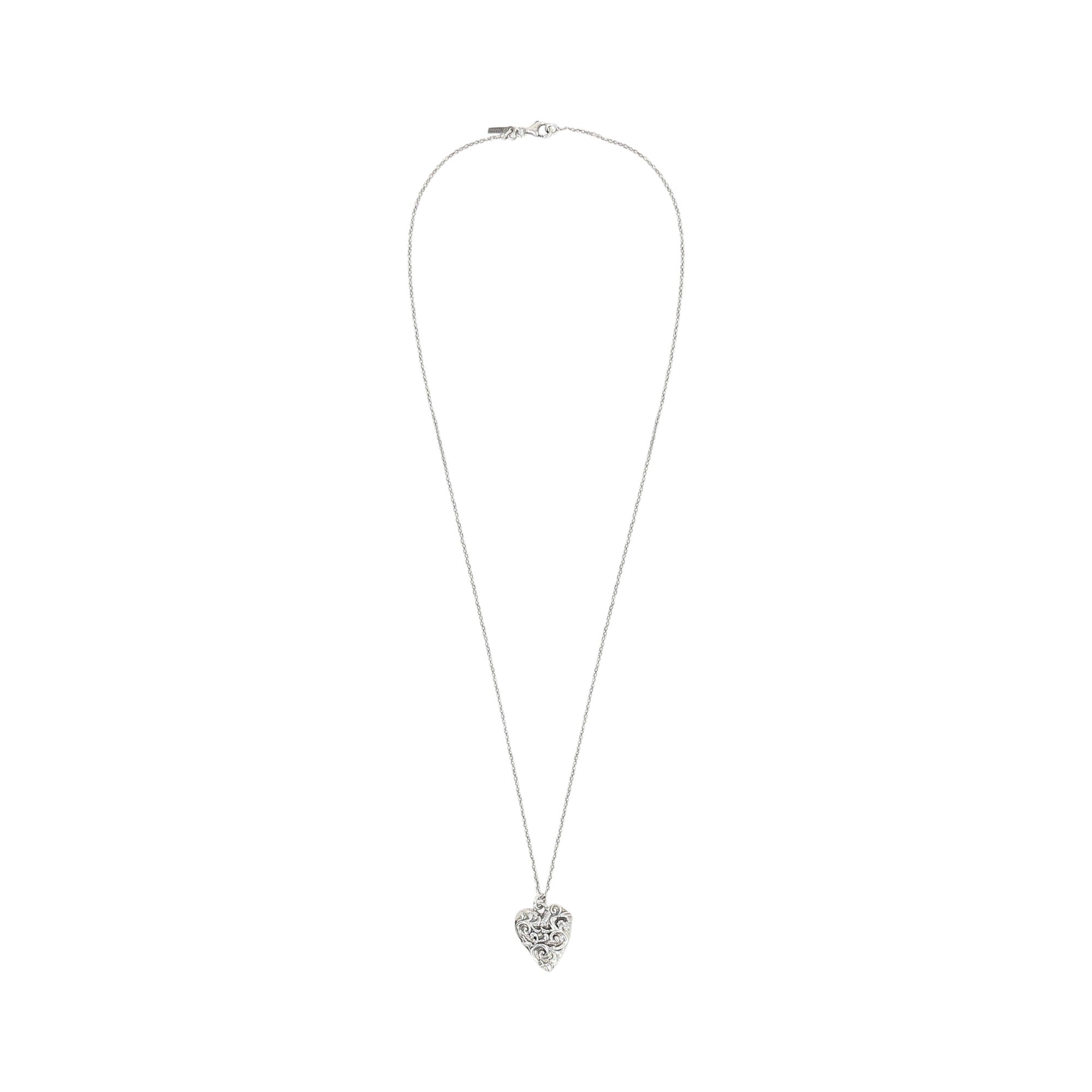 Sterling Silver Heart Chain Necklace-EMANUELE BICOCCHI-JOHN JULIA