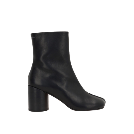 Stitch-Out Leather Ankle Boots-MM6-JOHN JULIA