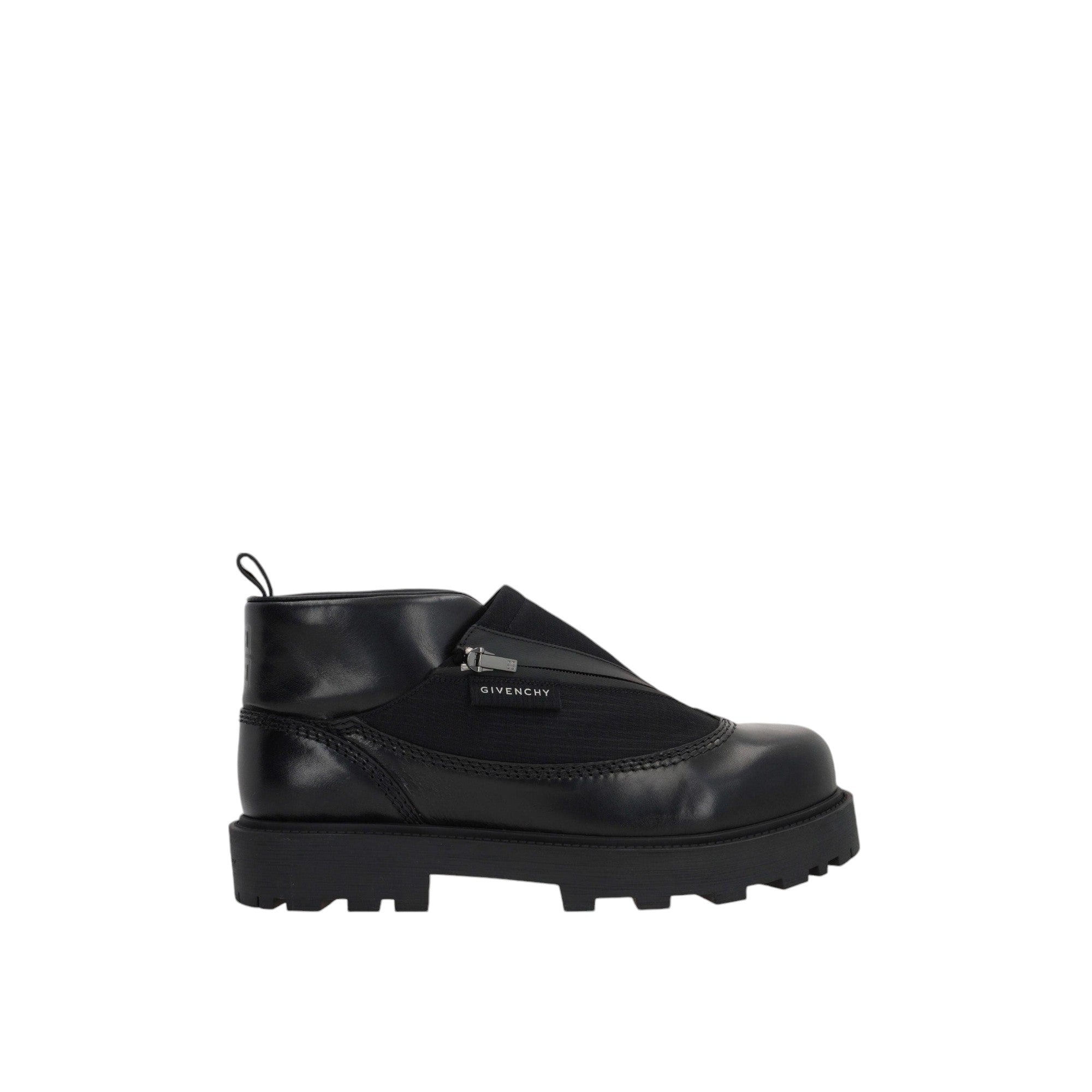 Storm Leather Nylon Ankle Boots-GIVENCHY-JOHN JULIA