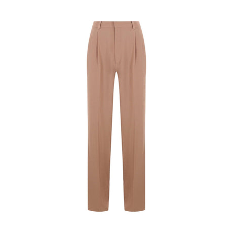 Straight-leg Crepe Trousers-SAINT LAURENT-JOHN JULIA