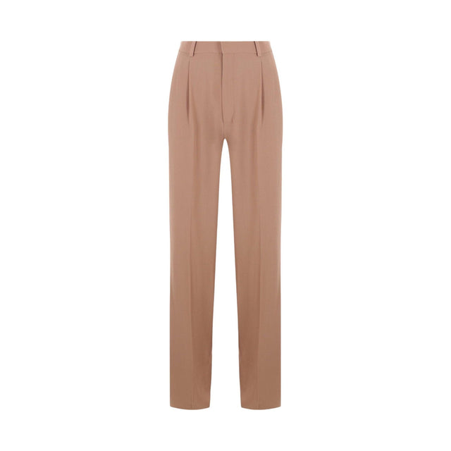 Straight-leg Crepe Trousers-SAINT LAURENT-JOHN JULIA