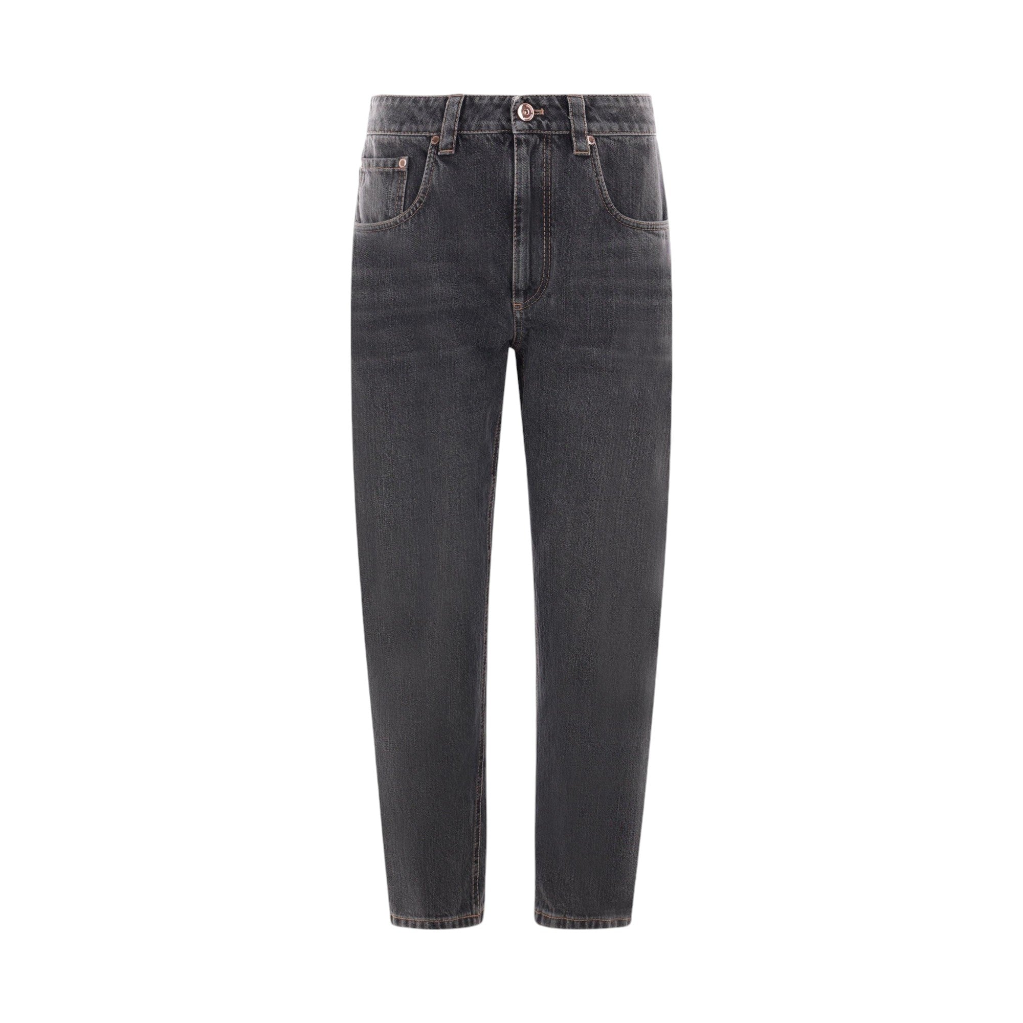 Straight-leg Denim Jeans-BRUNELLO CUCINELLI-JOHN JULIA