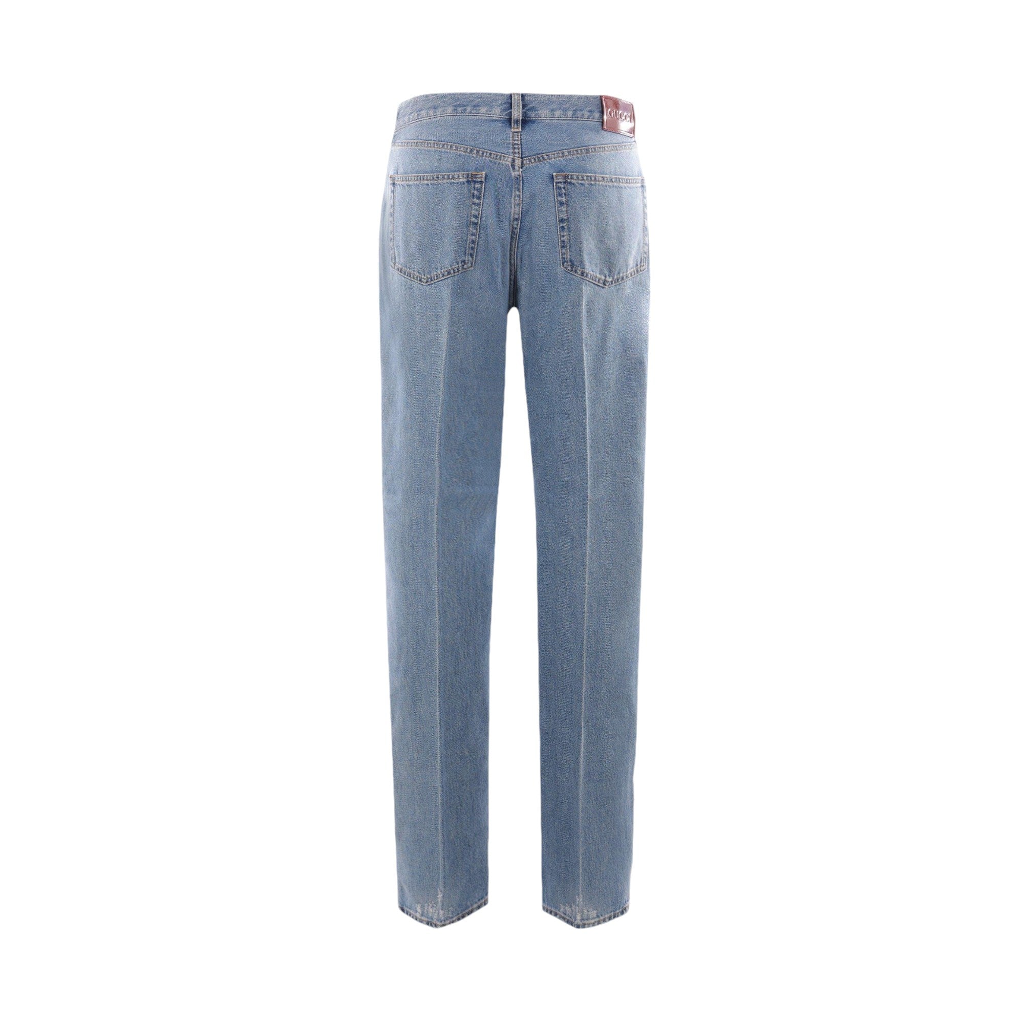 Straight-leg Denim Jeans-GUCCI-JOHN JULIA