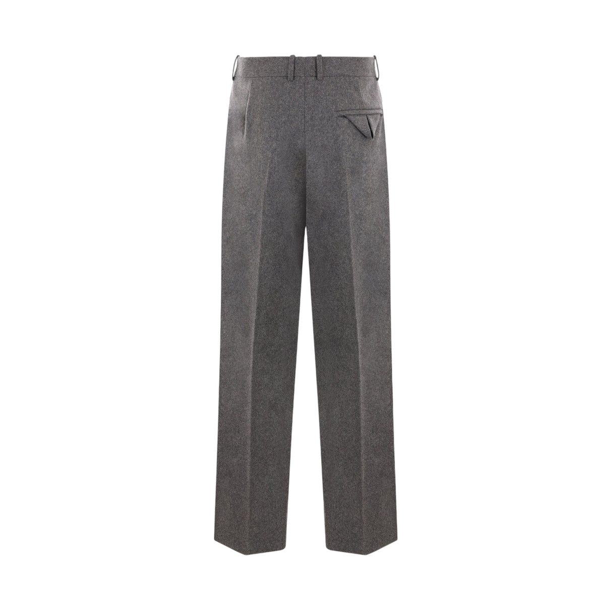 Straight-leg Flannel Trousers-BOTTEGA VENETA-JOHN JULIA