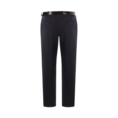 Straight-leg Gabardine Trousers-PRADA-JOHN JULIA