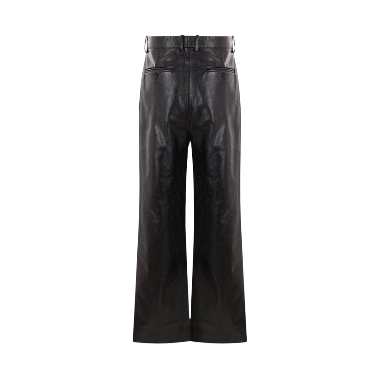 Straight-leg Leather Trousers-BALLY-JOHN JULIA