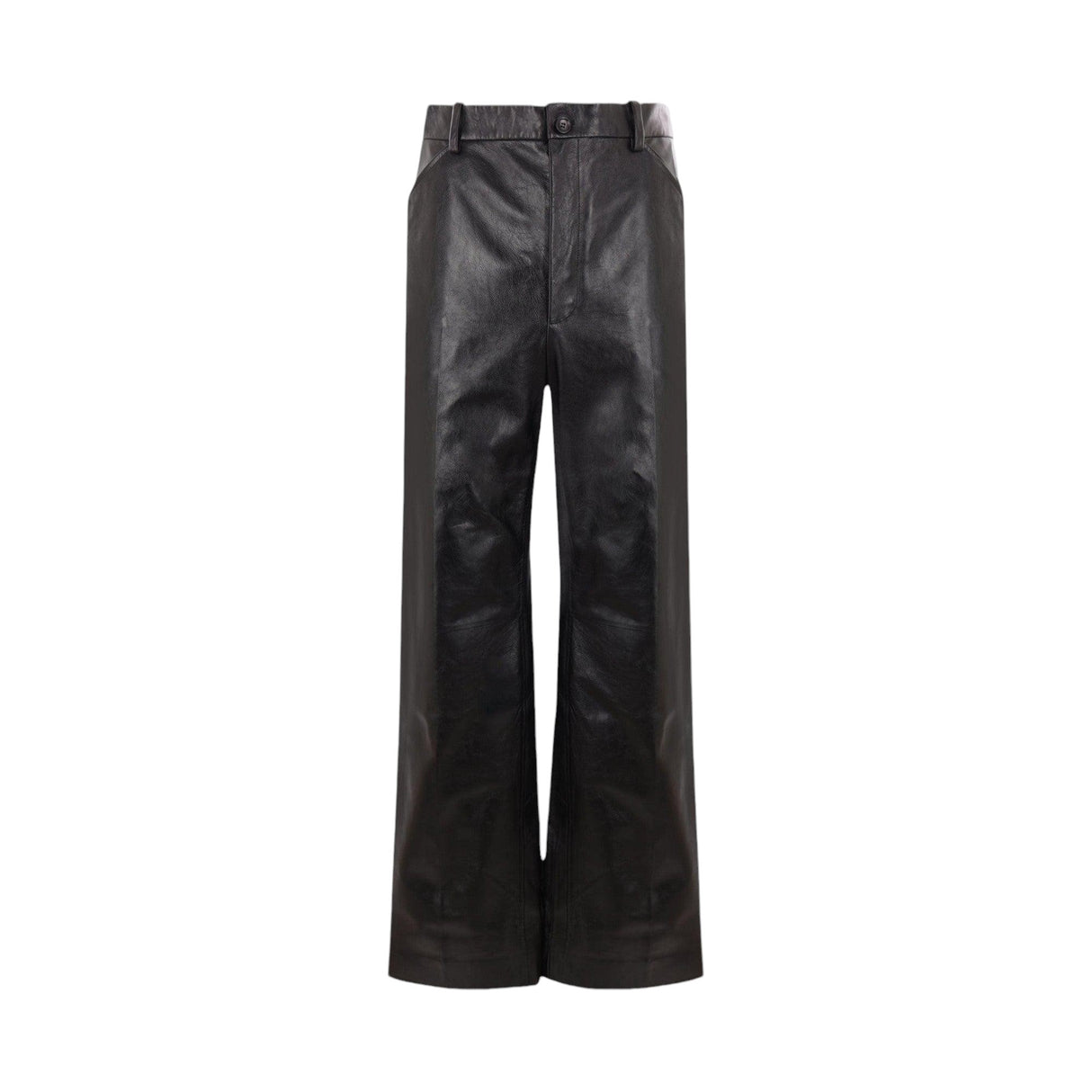 Straight-leg Leather Trousers-BALLY-JOHN JULIA