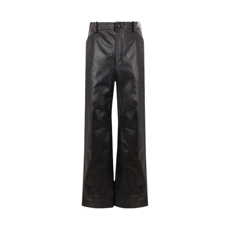 Straight-leg Leather Trousers-BALLY-JOHN JULIA