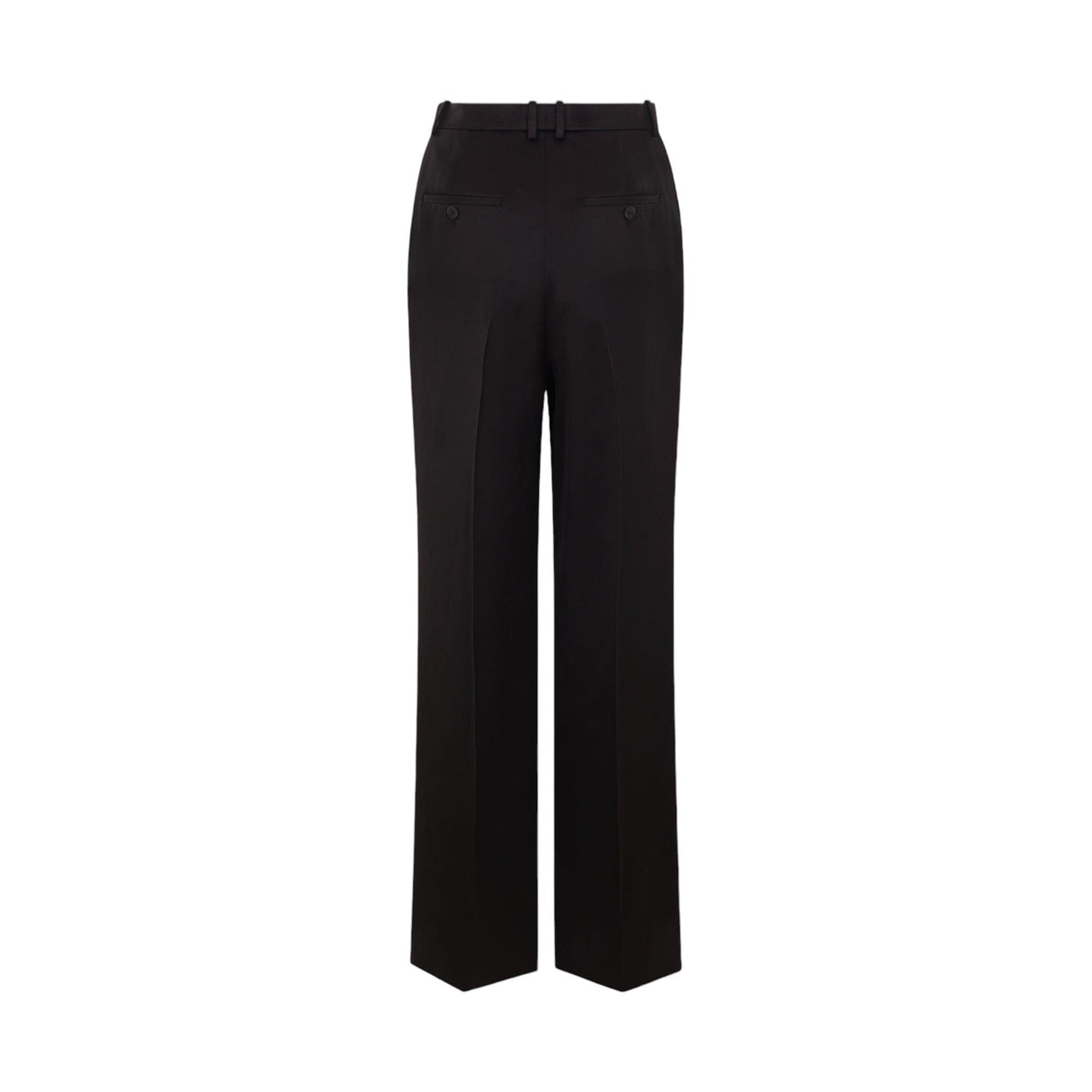 Straight-leg Silk Satin Trousers-SAINT LAURENT-JOHN JULIA