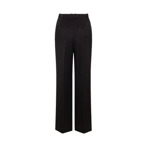 Straight-leg Silk Satin Trousers-SAINT LAURENT-JOHN JULIA