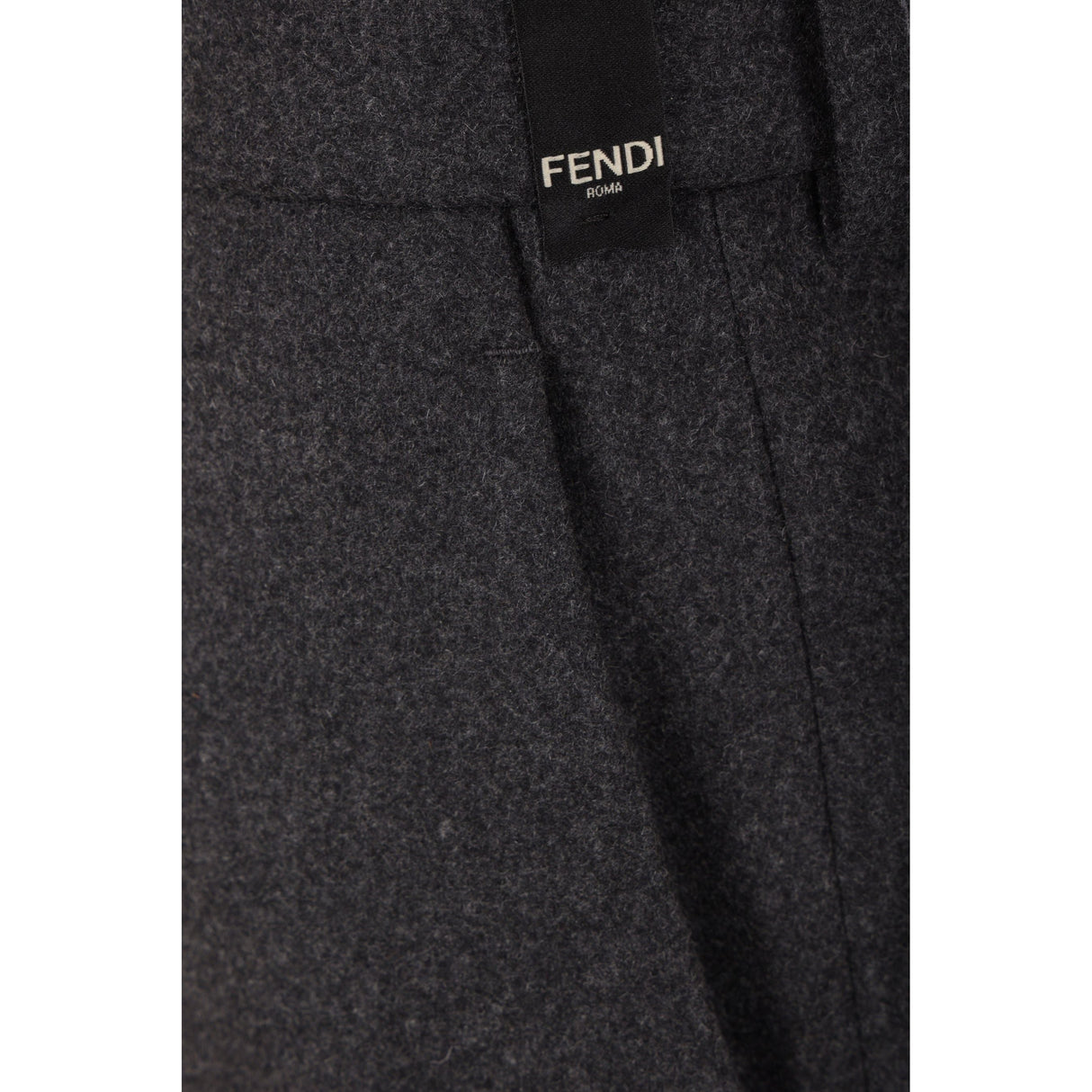 Straight-Leg Stretch Cashmere Trousers-FENDI-JOHN JULIA