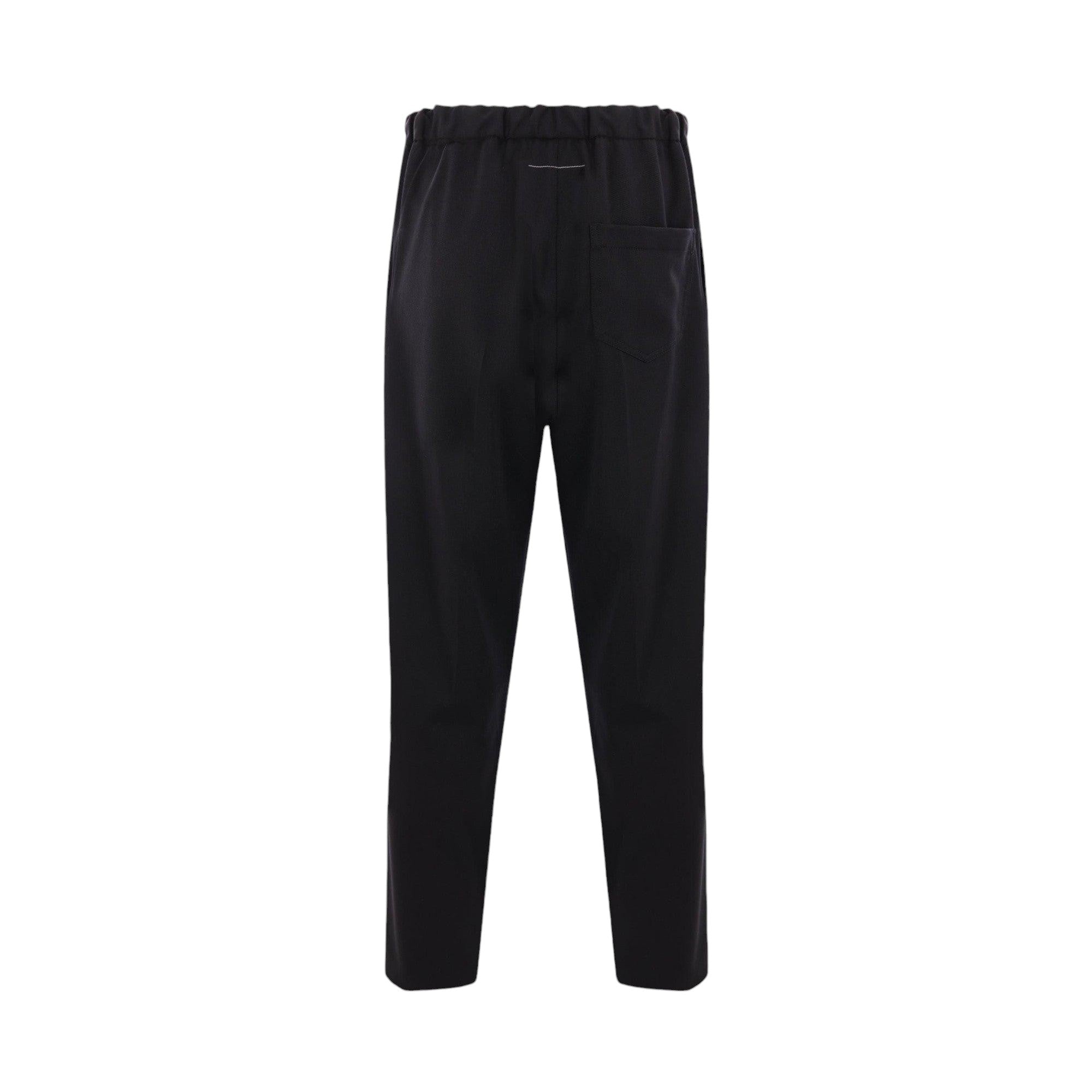 Straight-leg Wool Blend Trousers-MM6 MAISON MARGIELA-JOHN JULIA