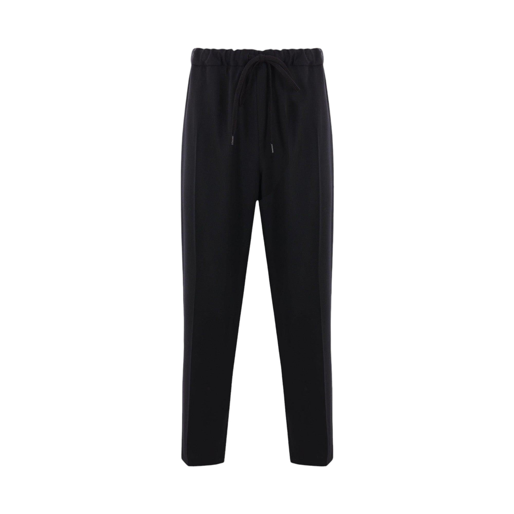 Straight-leg Wool Blend Trousers-MM6 MAISON MARGIELA-JOHN JULIA