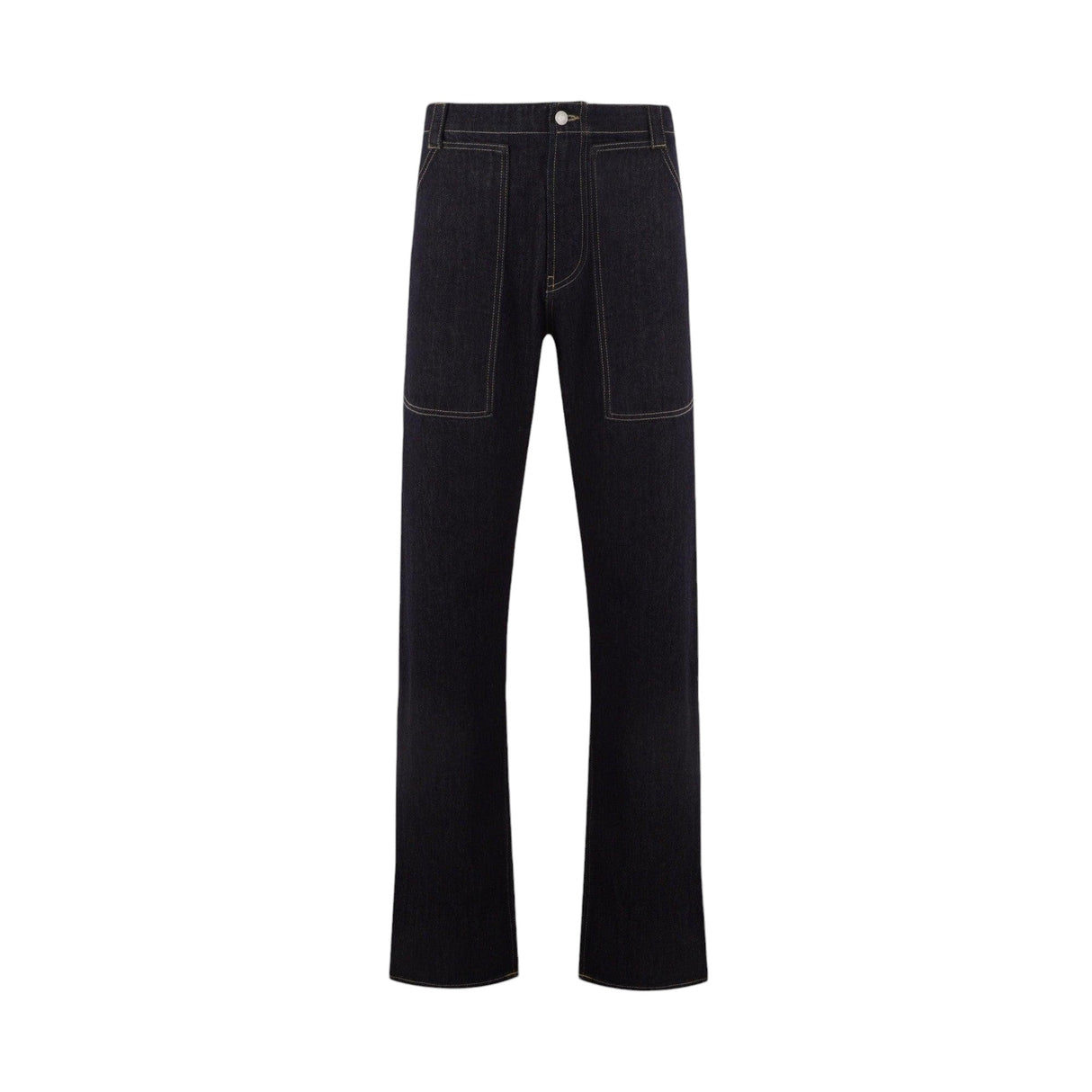 Straight-leg Workwear Denim Jeans-ALEXANDER MCQUEEN-JOHN JULIA