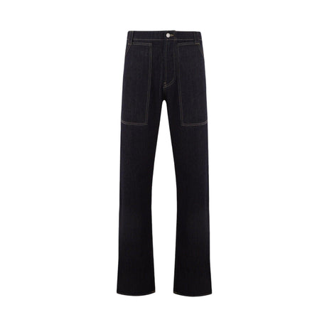 Straight-leg Workwear Denim Jeans-ALEXANDER MCQUEEN-JOHN JULIA