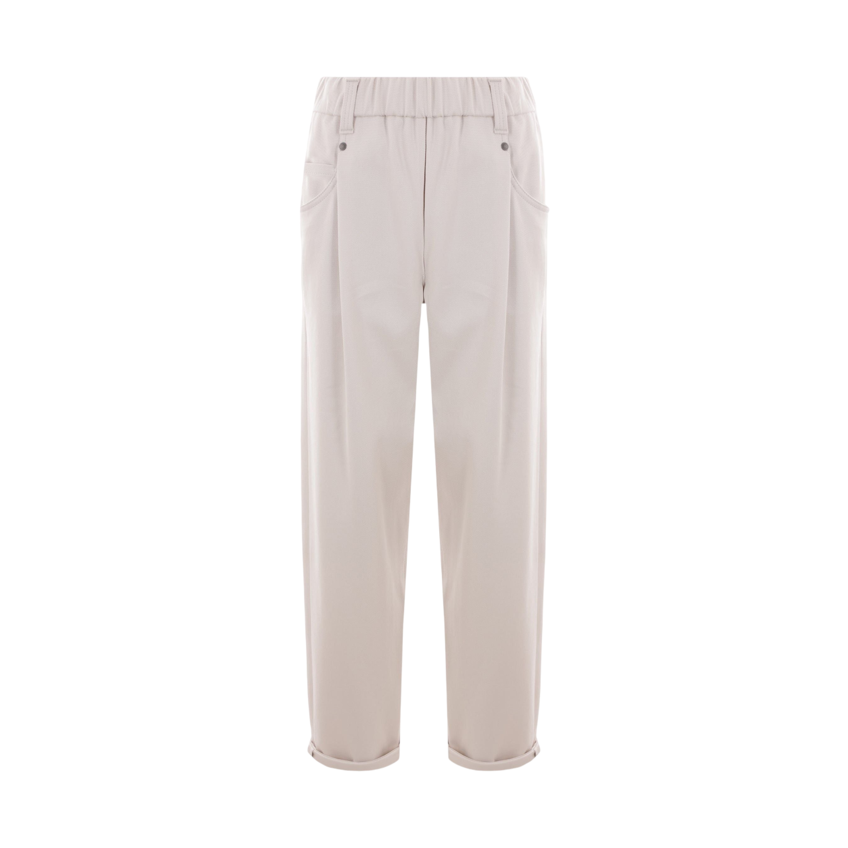 Stretch Baggy Trousers-BRUNELLO CUCINELLI-JOHN JULIA