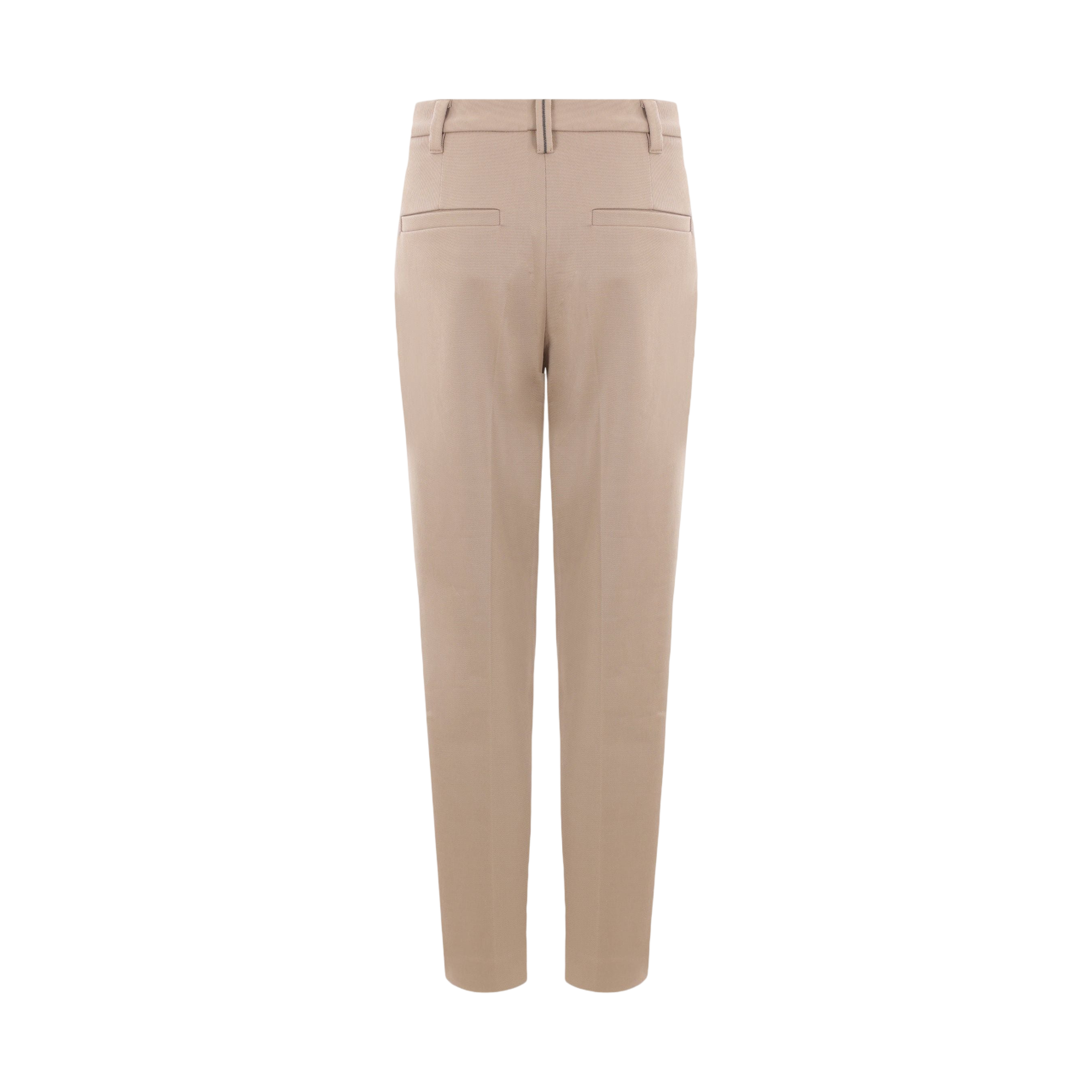 Stretch Cotton Cigarette Trousers-BRUNELLO CUCINELLI-JOHN JULIA