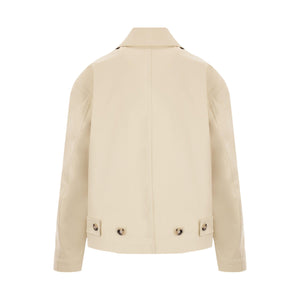 Stretch Cotton Jacket-BOTTEGA VENETA-JOHN JULIA