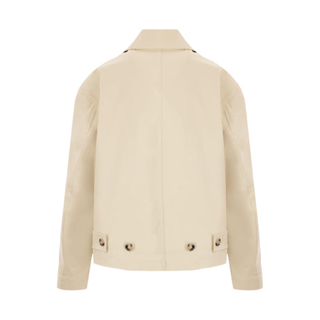 Stretch Cotton Jacket-BOTTEGA VENETA-JOHN JULIA