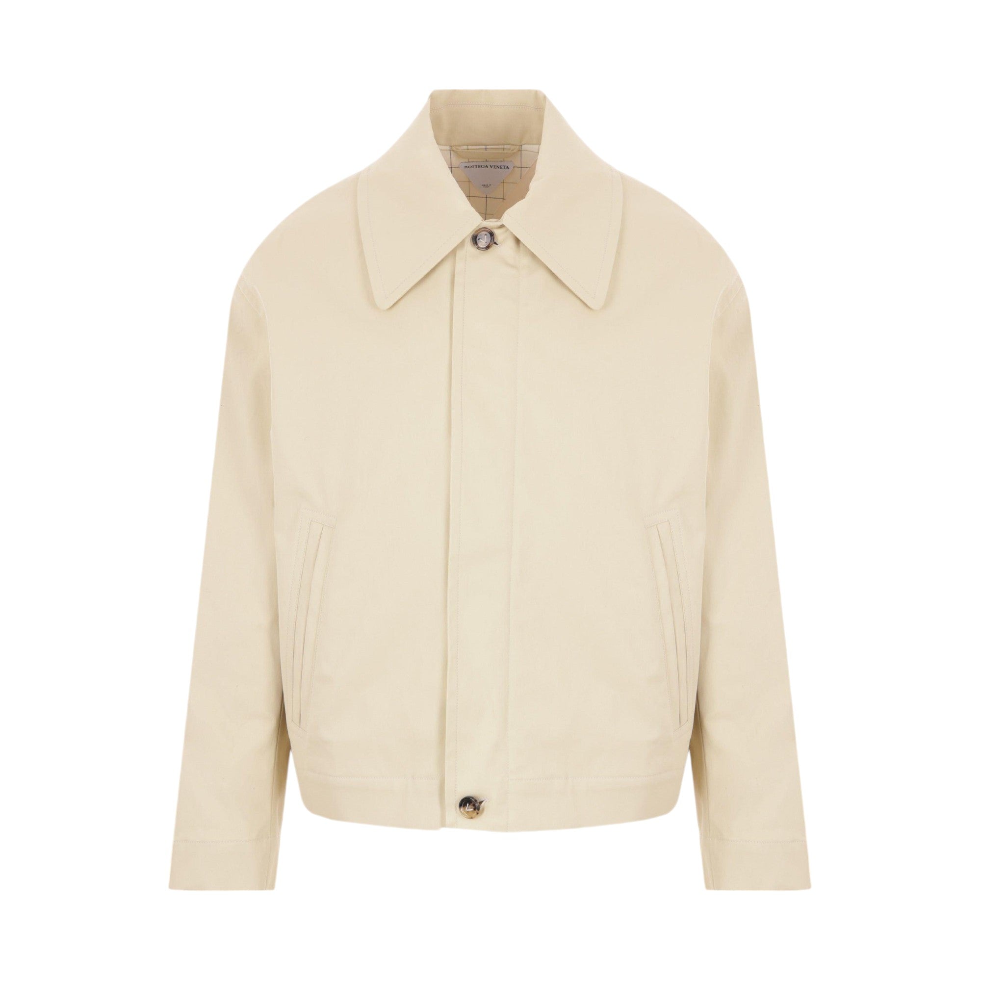 Stretch Cotton Jacket-BOTTEGA VENETA-JOHN JULIA