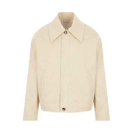 Stretch Cotton Jacket-BOTTEGA VENETA-JOHN JULIA