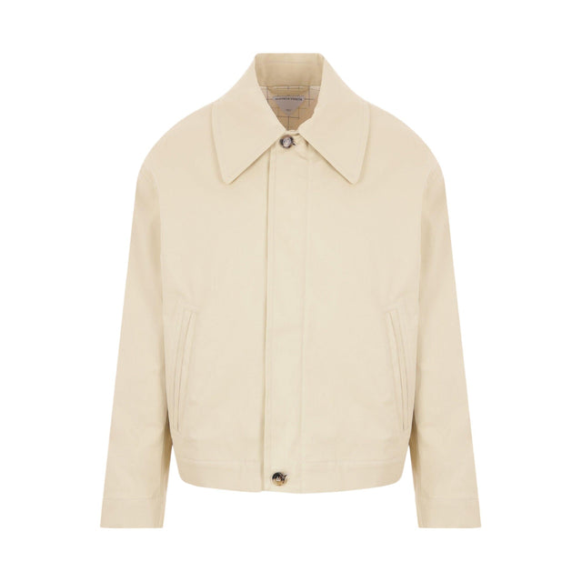 Stretch Cotton Jacket-BOTTEGA VENETA-JOHN JULIA