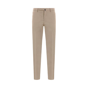 Stretch Cotton Slim-fit Pants-INCOTEX-JOHN JULIA