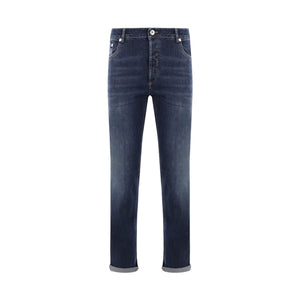 Stretch Denim Traditional-fit Jeans-BRUNELLO CUCINELLI-JOHN JULIA